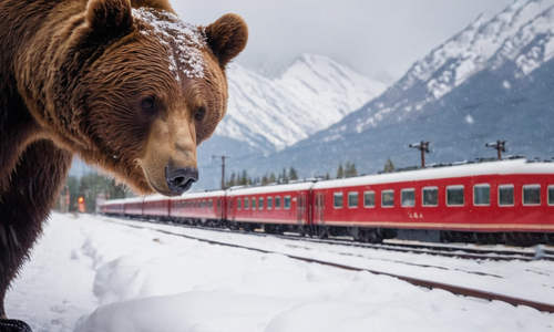 Поезда в Крым пробиваются сквозь снег