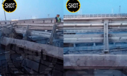 Пассажиры поездов, пущенных по Крымскому мосту, публикуют видео повреждений