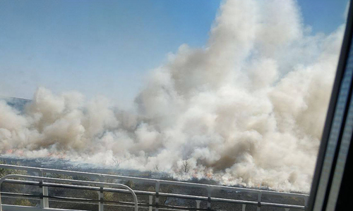 Сильный пожар возле Крымского моста стал причиной паники
