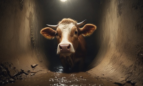 «Как ваша корова упала в канализацию?» спасатели не спрашивали, извлекая буренку