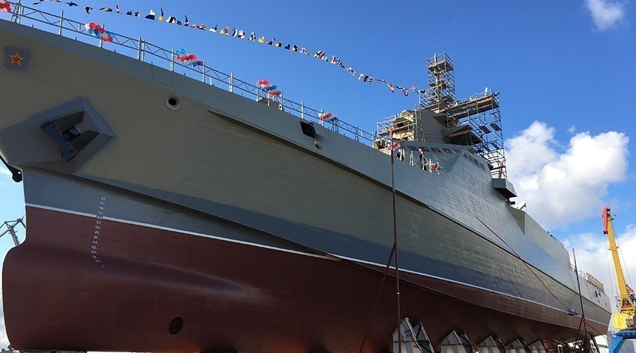Новый патрульный корабль «Сергей Котов» спущен на воду в Керчи
