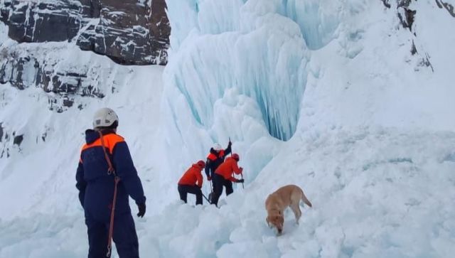 Трагедия на Камчатке: на туристов обрушился замерзший водопад