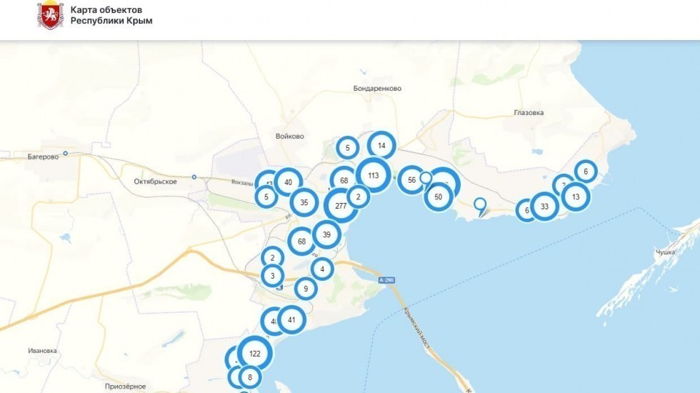 Мининформ РК По результатам выездов в Керчь создана интерактивная карта с отображением проблемных точек города