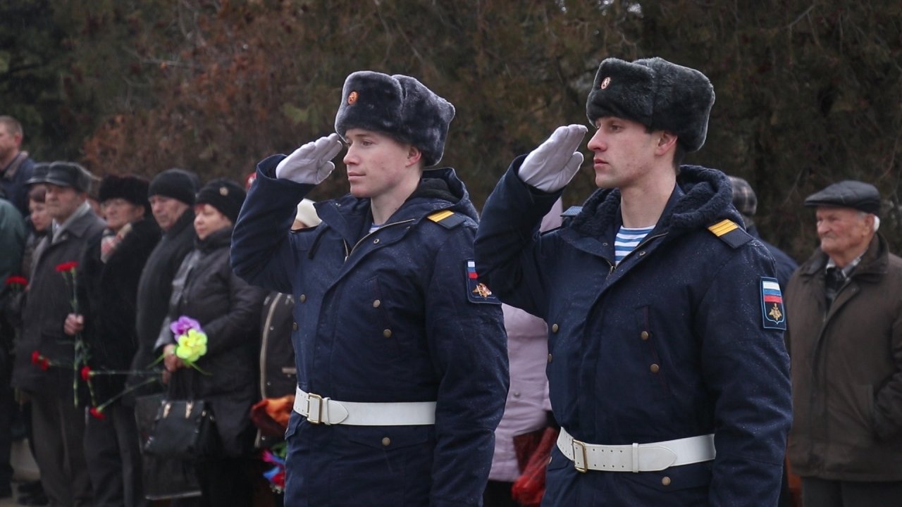Фото траурной церемонии захоронения останков 35 бойцов Крымского фронта #6173