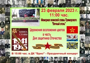 Мероприятия к Дню защитника Отечества пгт Приморский