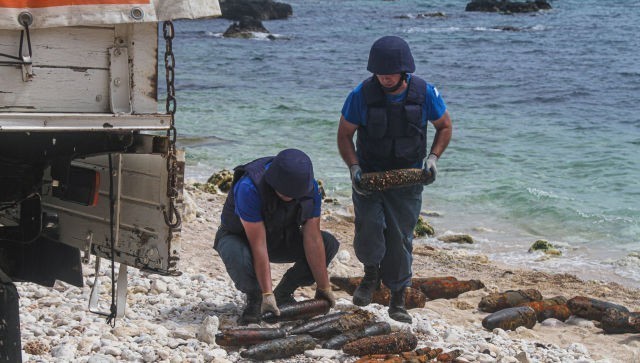 В море у Фиолента нашли 250 снарядов времен войны