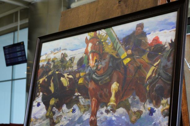Выставка работ Николая Самокиша открылась в аэропорту Симферополь в честь 160-летия художника