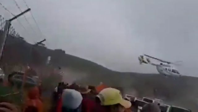 Президент Боливии Эво Моралес едва не разбился на вертолете
