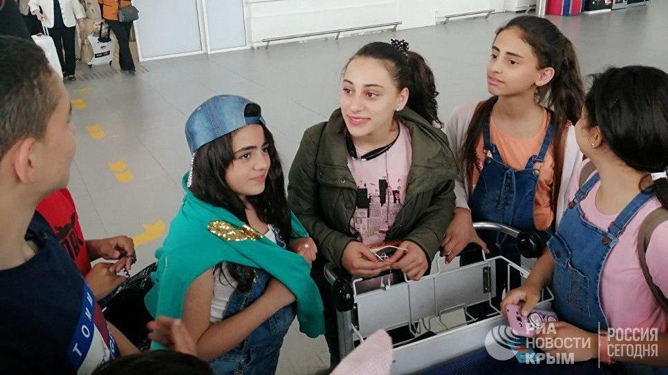 Дети из Сирии прибыли в Крым для прохождения реабилитации в евпаторийской здравнице