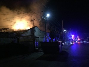В Феодосии на ул. Щебетовской произошел пожар