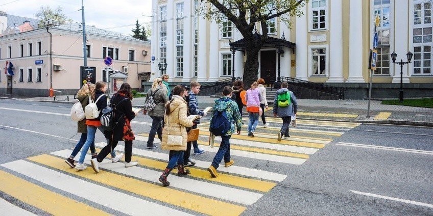 Госавтоинспекция проводит профилактику с юными пешеходами