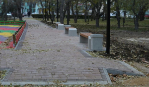 В Феодосии завершаются работы первого этапа реконструкции Комсомольского парка