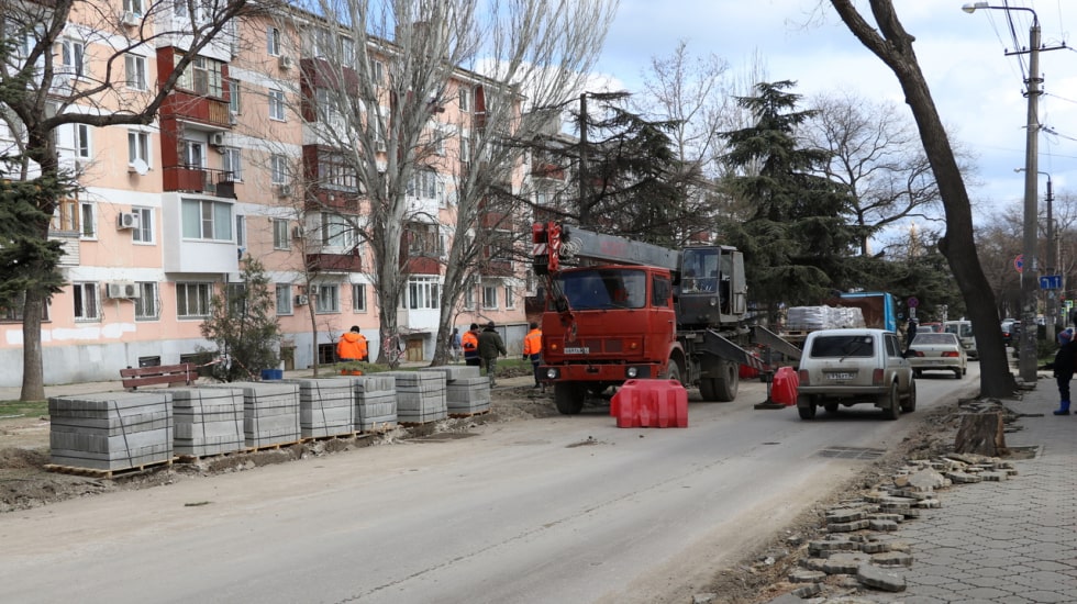 В Феодосии ведутся подготовительные работы для ремонта улицы Украинской