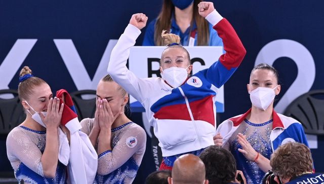 Это впервые: гимнастки России взяли золото в командном многоборье