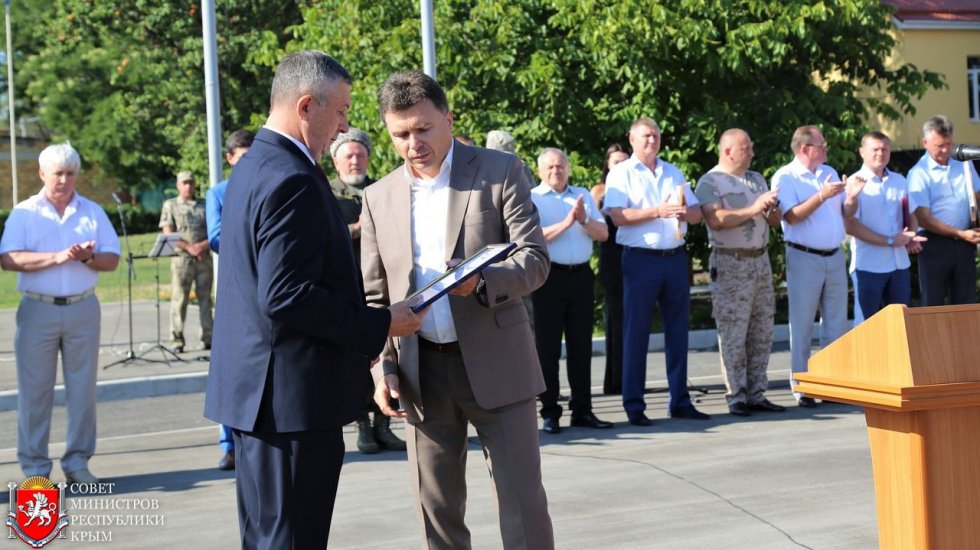 Игорь Михайличенко принял участие в торжественном мероприятии, посвященном 5-й годовщине создания Крымского штаба Народного ополчения