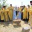 Фото церемонии освящения закладного камня, на месте которого построят часовню в Феодосии