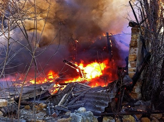 Табачный склад площадью 600 кв. м сгорел в селе Табачное