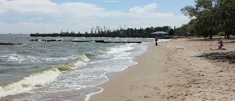 На Украине заявили, что Азовское море обмелело из-за бури
