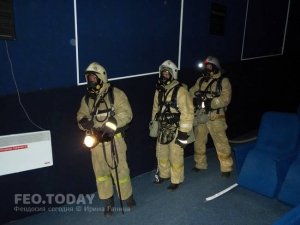 В кинотеатре «Крым» прошли внеплановые пожарно-тактические учения