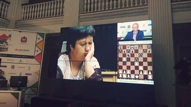 Крымчанка Оксана Грицаева после трёх туров оказалась в квартете лидеров суперфинала чемпионата России по шахматам