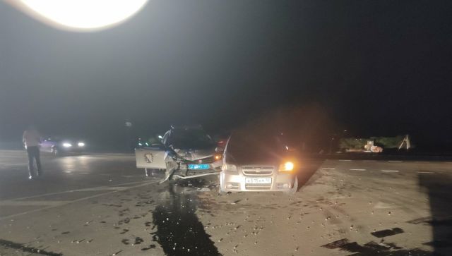 Машина ДПС попала в аварию в Севастополе