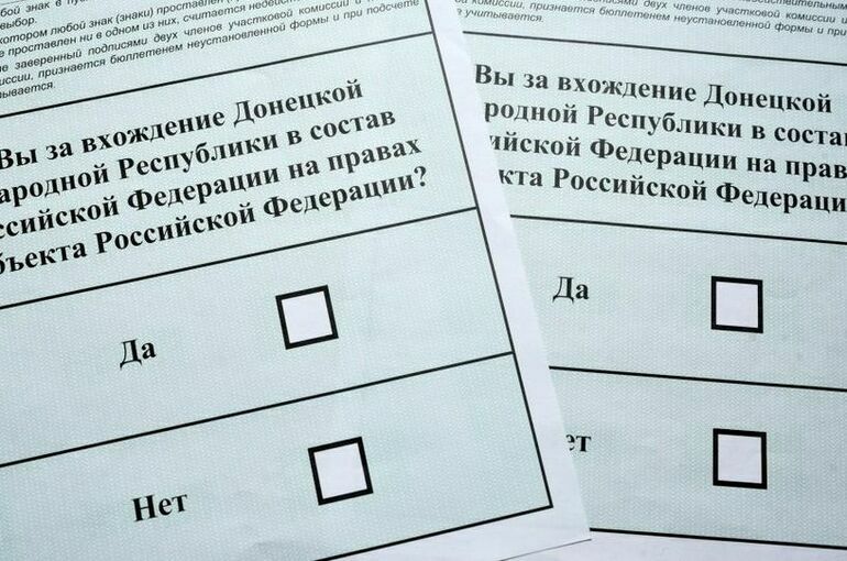 В ДНР, ЛНР, Запорожской и Херсонской областях начались референдумы