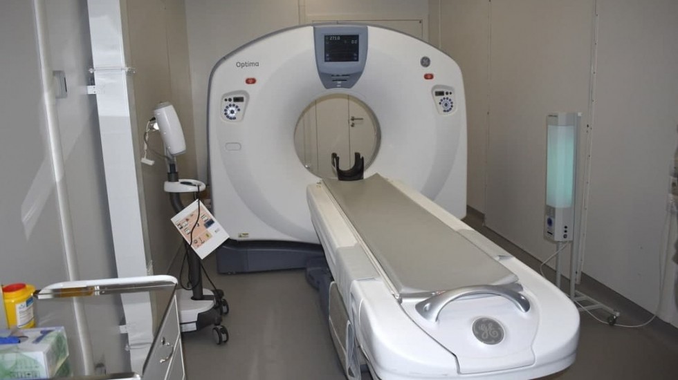 В Евпаторийской городской больнице установлен медицинский модуль с новым компьютерным томографом