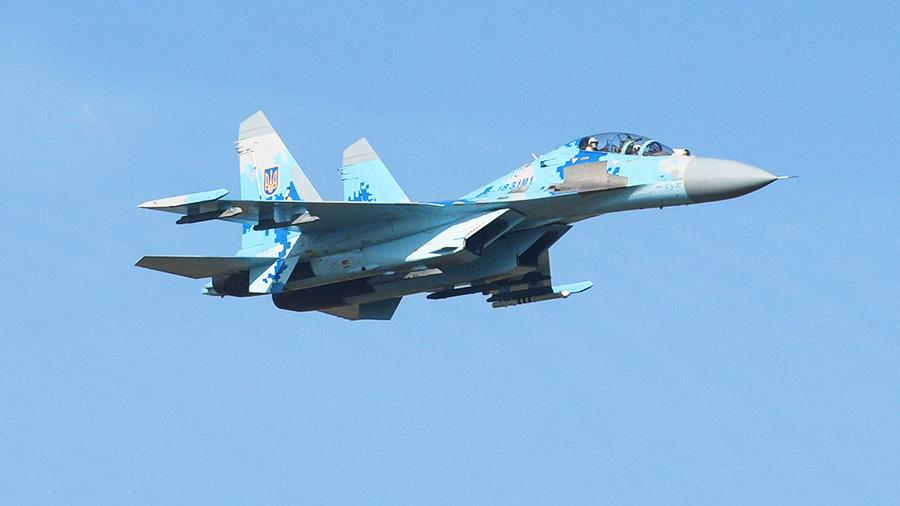 На Украине разбился Су-27, пилот погиб