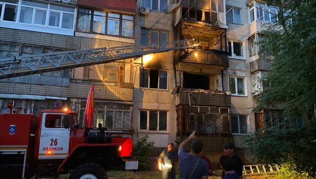 Ночью в Крыму горела пятиэтажка: есть погибший